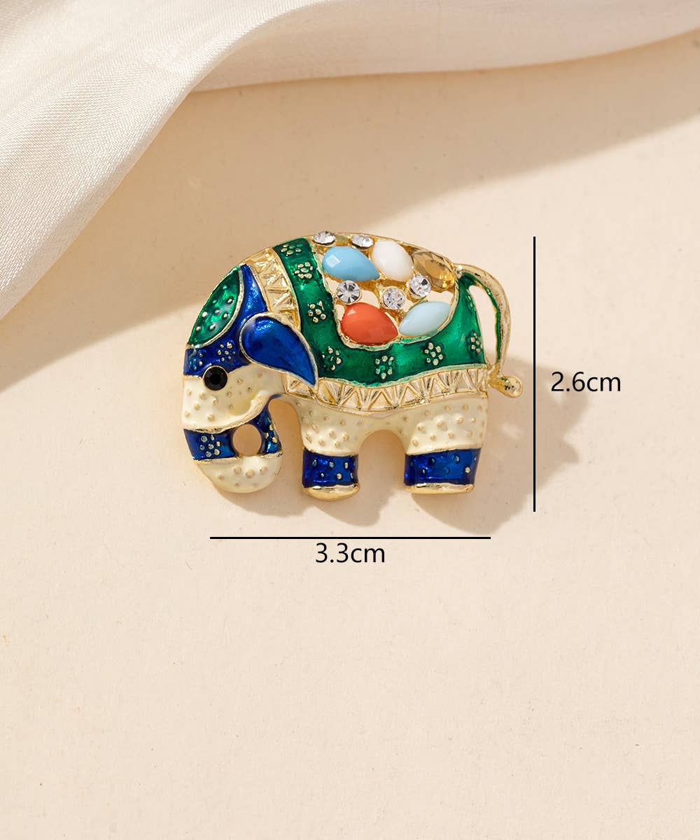Broche Elephant impériale