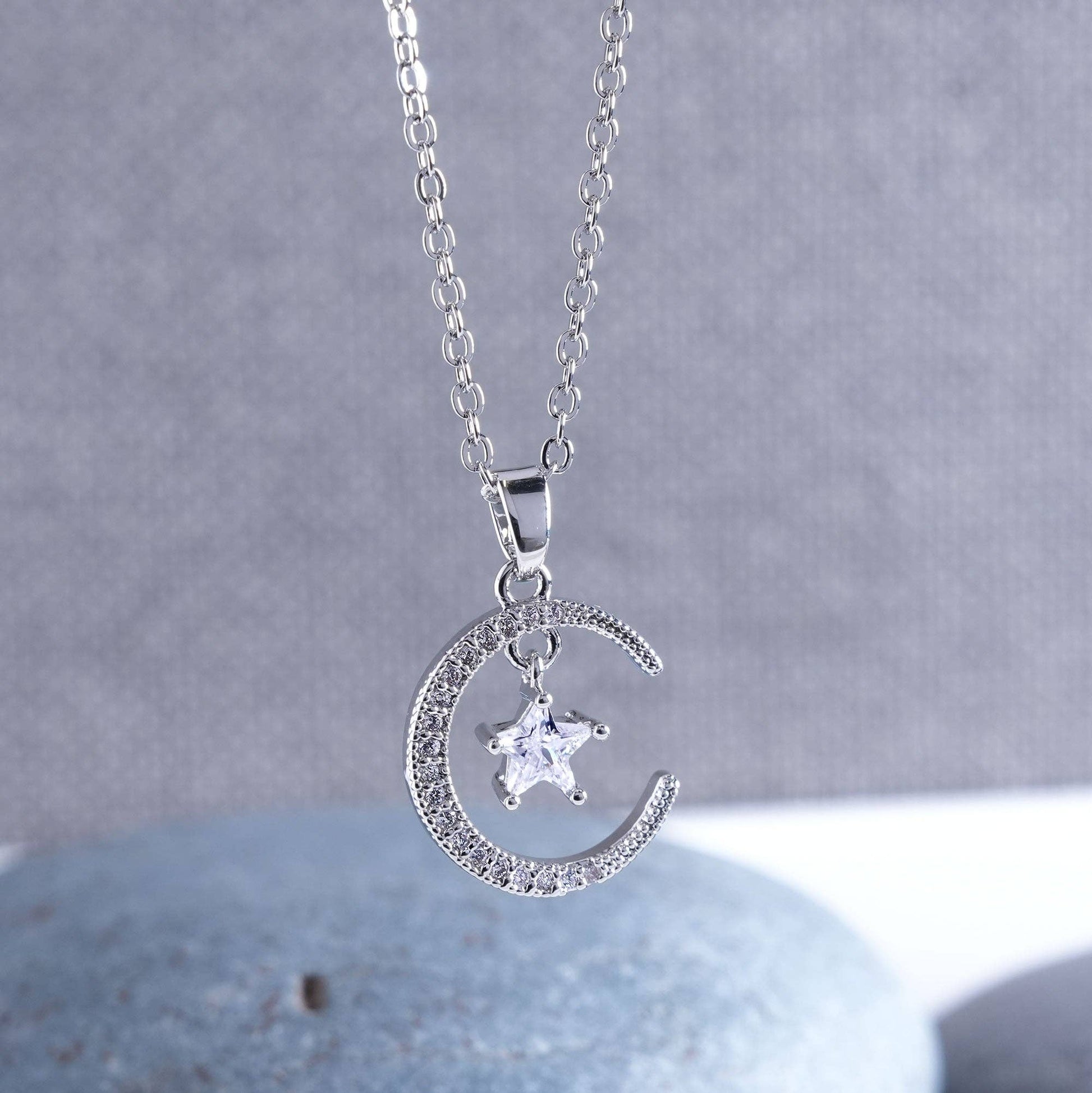 Collier Lune Étoile