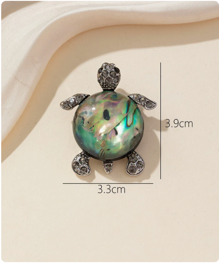 Broche Tortue Abalone