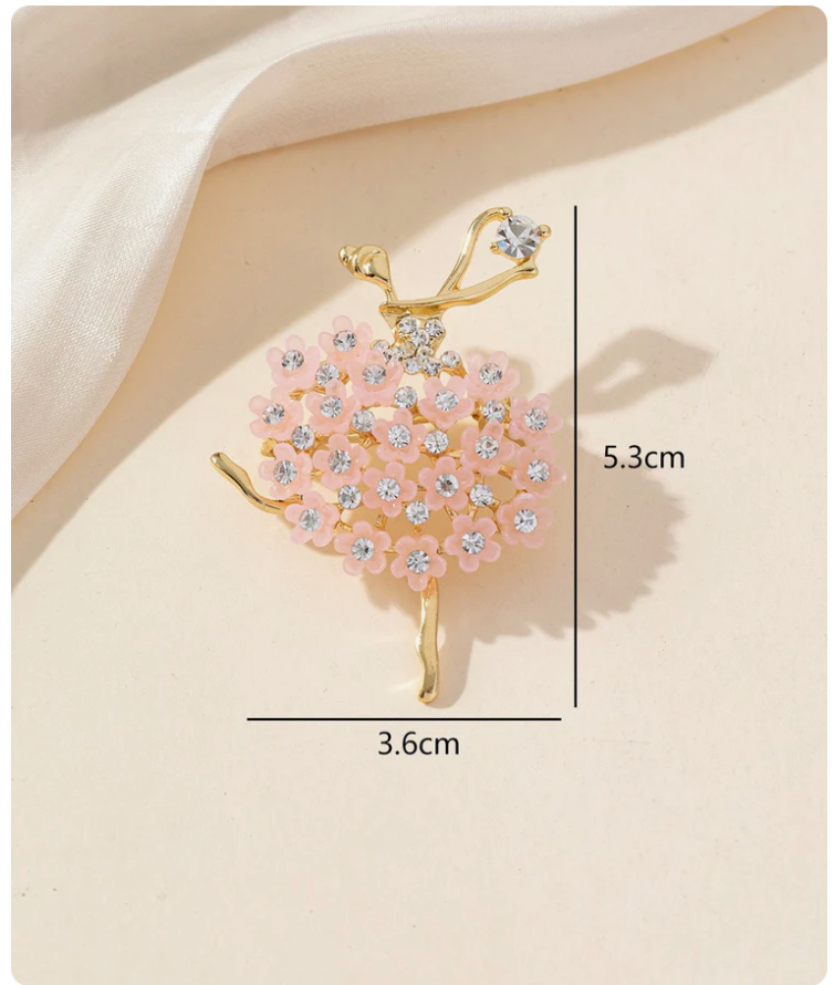 Broche Danseuse Fleurie