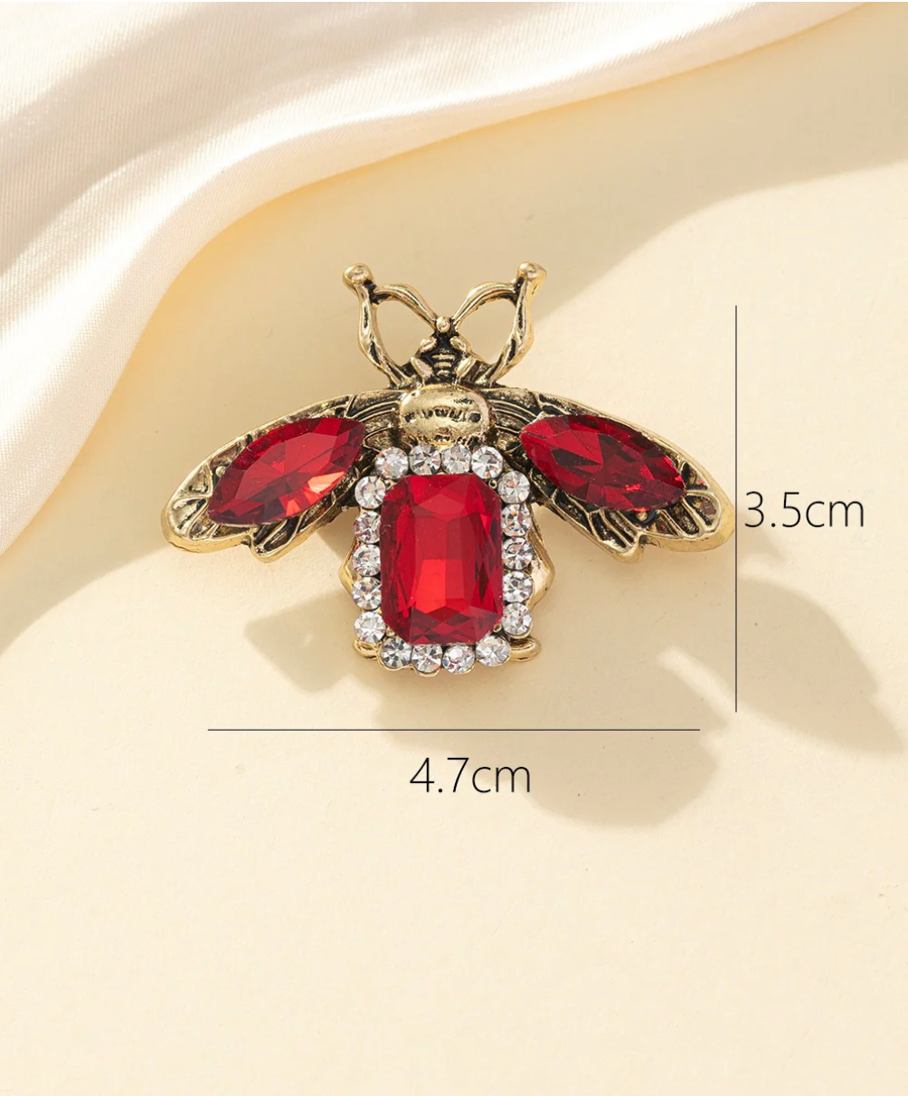 Broche Insecte Dorée