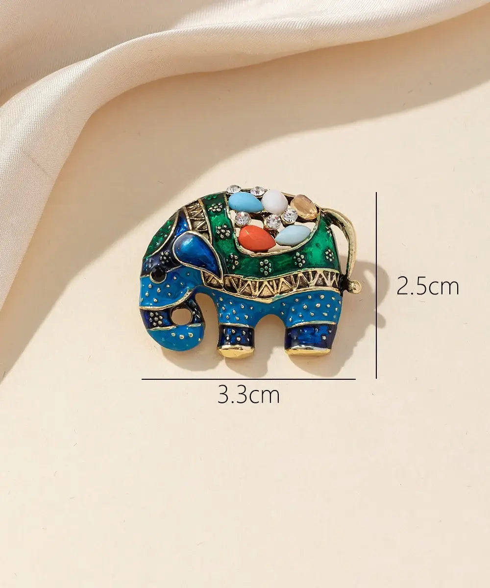Broche Elephant impériale