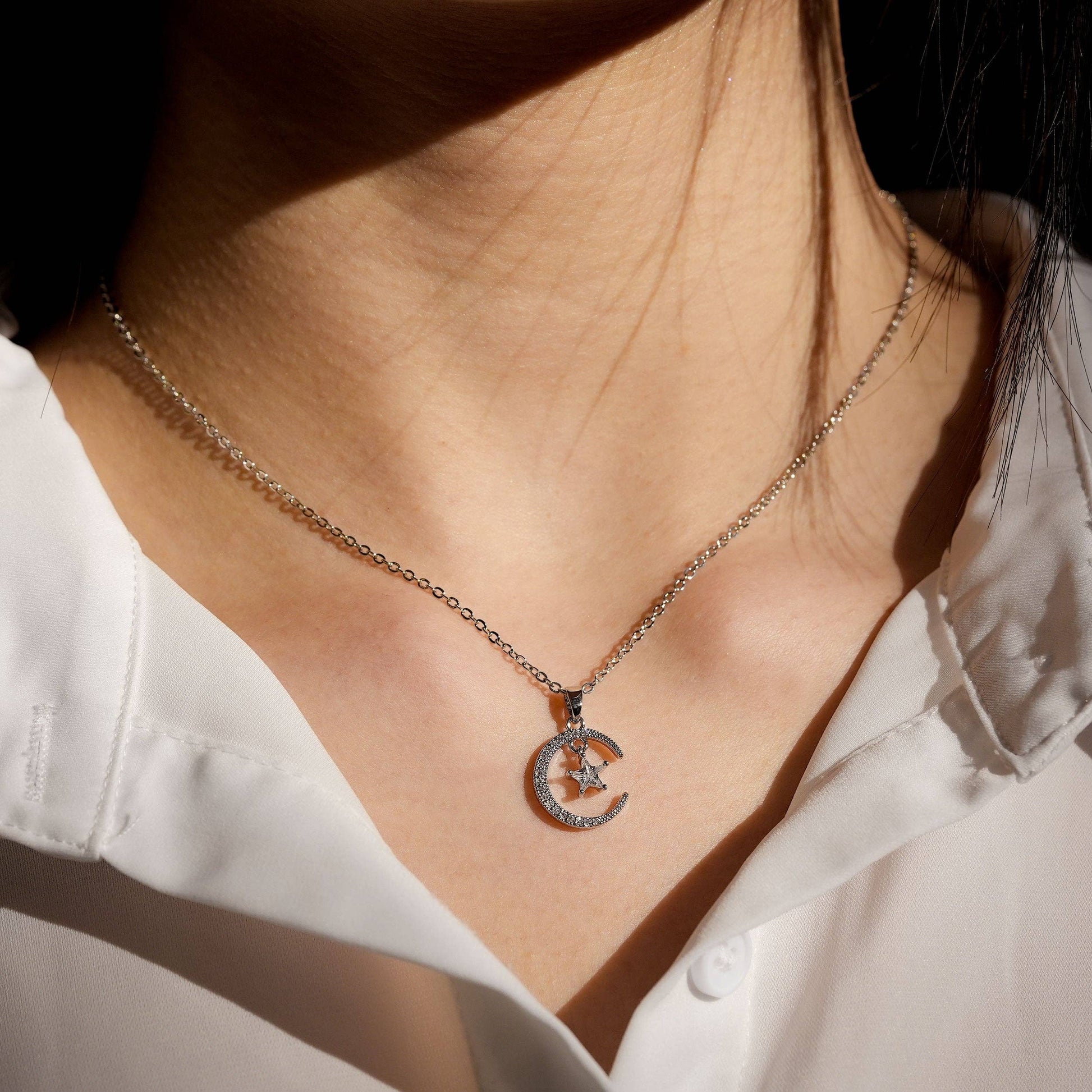 Collier Lune Étoile