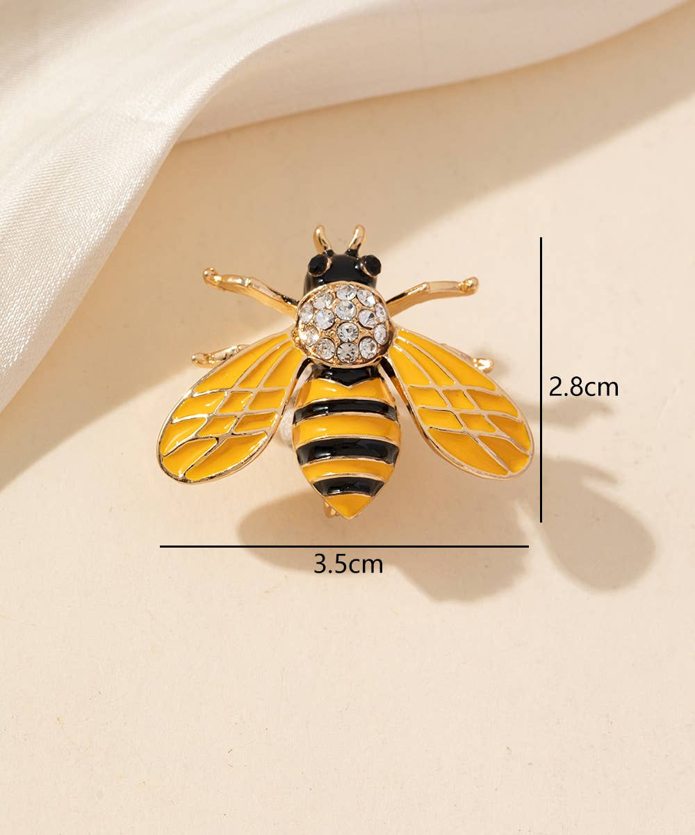 Broche Abeille Dorée